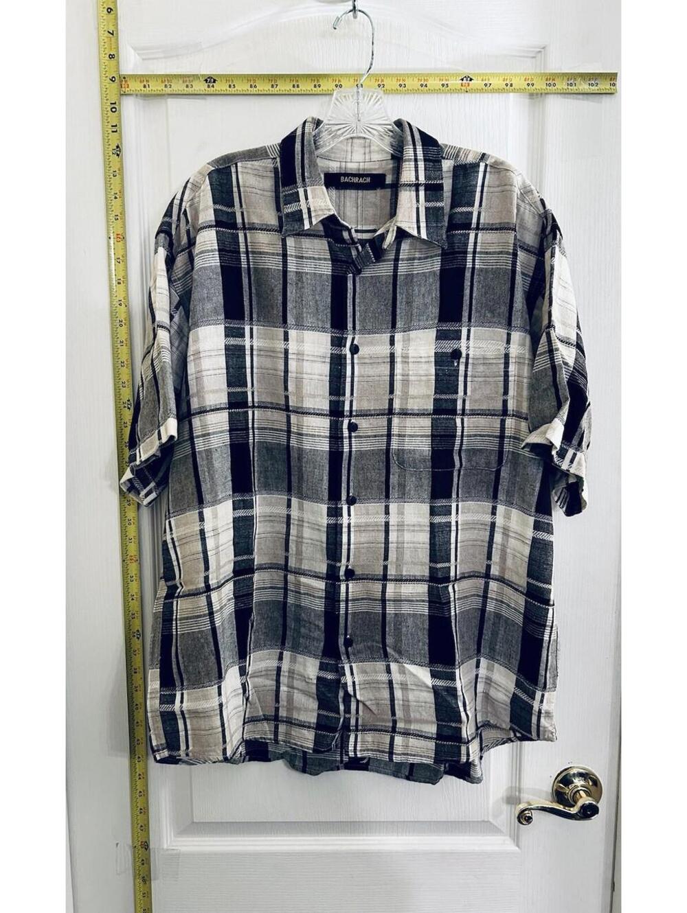 BACHRACH Long Sleeve Button Down Mens DRESS SHIRT Size Large L
